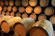 Barrique Holzfässer Weinkeller Rotwein