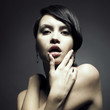Portrait of beautiful sensual woman