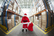 Lonely Santa Claus in Gifts Distribution Center Lonely Santa Claus in Gifts Distribution Center
