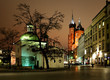 Krakowski rynek – wieczorny refleksja
