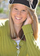 Cute Girl with Winter Wool Hat and Ear Buds Cute Girl with Winter Wool Hat and Ear Buds