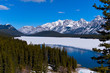 Mountain lake, winter