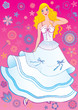 Beautiful girl with flowers. Vector art-illustration. Beautiful girl with flowers. Vector art-illustration.