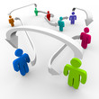 Images : Connected People in Network