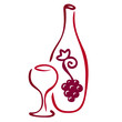 Stylized wine icon