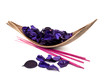 Purple potpourri and pink incenses