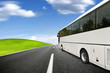 White coach in motion White coach in motion