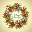 Christmas holly wreath Christmas holly wreath