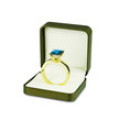 Sapphire ring in box