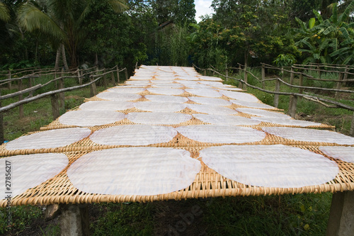 Photo: traditionally made rice paper traditionally made rice paper