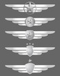 star shield and wings emblems star shield and wings emblems