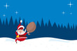 Santa im Wald