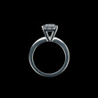 White gold ring