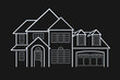Illustration: House Blue Prints House Blue Prints