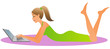 Girl with laptop Girl with laptop