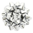 Silver bow with clipping path