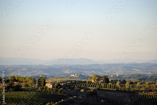 Foto: Toskana - Landschaft im Abendlicht Toskana - Landschaft im Abendlicht
