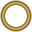 Oval gold picture frame