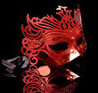 Carnival Mask Isolated on Black