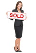Real Estate Agent isolated on white background