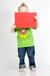 Junge mit Blatt