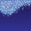 Blue background with snowflakes and stars Blue background with snowflakes and stars