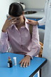 Doctor consoling patient