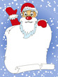 Santa and a blank Santa and a blank