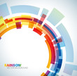 Abstract background with rainbow