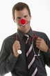 Foto: Doctor with stethoscope and clown's nose Doctor with stethoscope and clown's nose