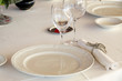 table préparée, sobre et chic