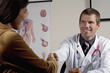 Doctor shaking hands with patient