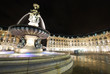 Fontaine de nuit à Bordeaux