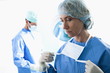 Medical personnel in operating room