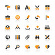 Orange Black Web Icons