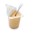 Kids yogurt with spoon