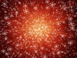 Red snow rain
