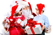 kids with santa