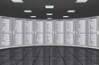Illustration: abgerundeter Serverraum abgerundeter Serverraum