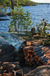 Tourist camp in a taiga