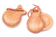 Castanets isolated on white background