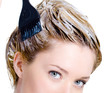 Coloring of woman's head
