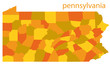 pennsylvania vector map