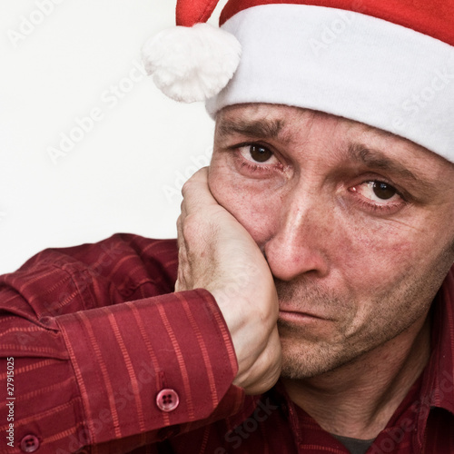 Photo: père noël triste père noël triste