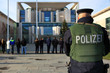 Polizei-Bewachung vor dem deutschen Kanzleramt