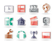 Mobile phone and computer icons - vector icon set Mobile phone and computer icons - vector icon set