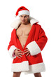 Photo: Sexy muscular man wearing a Santa Claus hat Sexy muscular man wearing a Santa Claus hat