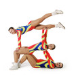 Photo: Performance by the young athlete aerobics Performance by the young athlete aerobics