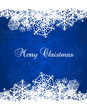 Christmas blue Background With Snowflakes