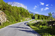 Road passing among mountains